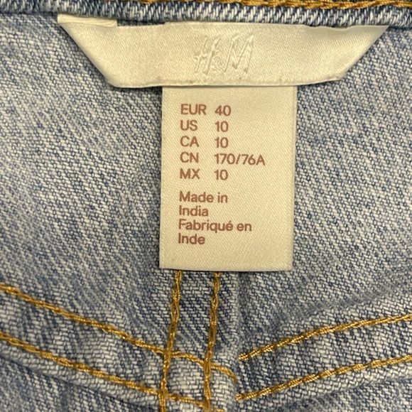 H&M distressed denim skirt size M 10 - Picture 5 of 12